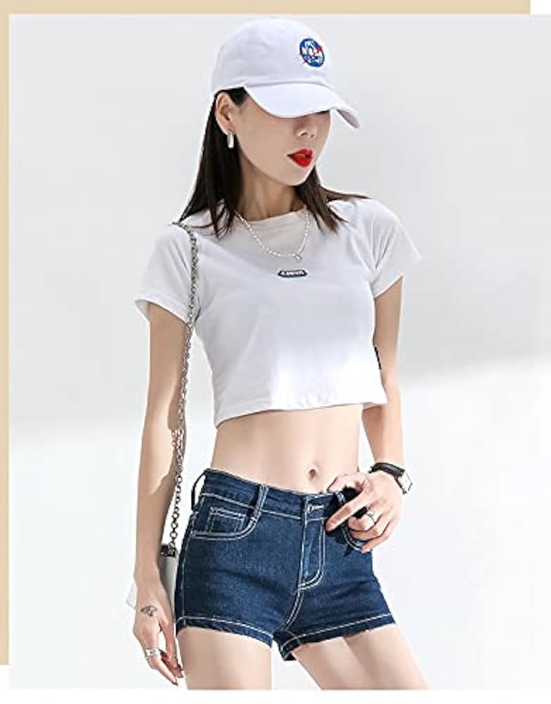 Amazon | [Lalagen] レディースデニムパンツウルトラショート
